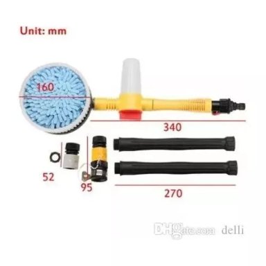 KIT CEPILLO AUTOMÁTICO GIRATORIO LAVADO AUTO HOGAR - 4
