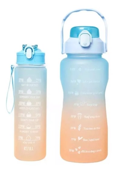BOTELLA DE AGUA 2LITROS Y 900ML MOTIVACIONAL - 2