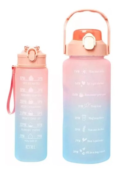 BOTELLA DE AGUA 2LITROS Y 900ML MOTIVACIONAL - 4