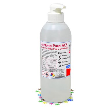 ACETONA FIBRATEC NUDE PURA ACS + DOSIFICADOR Y TAPA ROSCA 1L - 1