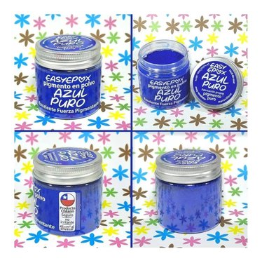 PIGMENTO FIBRATEC AZUL PURO RESINA EPOXICA ARTE VELAS JABONES - 1
