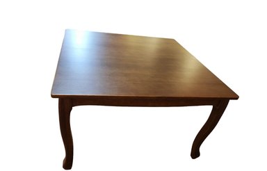 MESA COMEDOR RETRO CUADRADA CAFÉ MATE 130X130X75 CM - 2