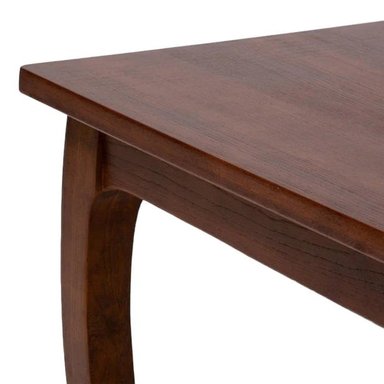 MESA COMEDOR RETRO CUADRADA CAFÉ MATE 130X130X75 CM - 4
