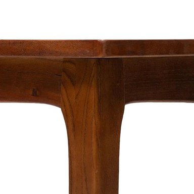 MESA COMEDOR RETRO CUADRADA CAFÉ MATE 130X130X75 CM - 5