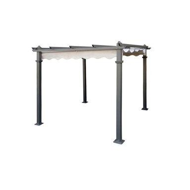 TOLDO SPAZZIO ROMA CRUDO GAZEBO RETRÁCTIL 3.40MTS - 5