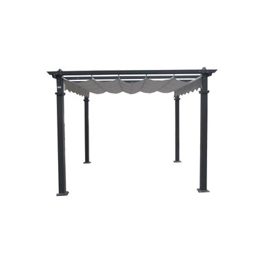 TOLDO SPAZZIO ROMA CRUDO GAZEBO RETRÁCTIL 3.40MTS - 6