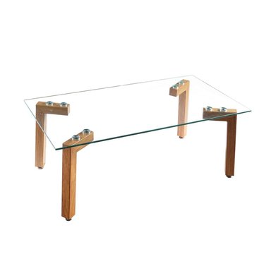MESA CENTRO SPAZZIO JOCKEY RECTANGULAR NATURAL 110X60X44 CM - 1