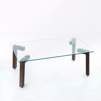 MESA CENTRO SPAZZIO JOCKEY RECTANGULAR NOGAL 110X60X44 CM - 1