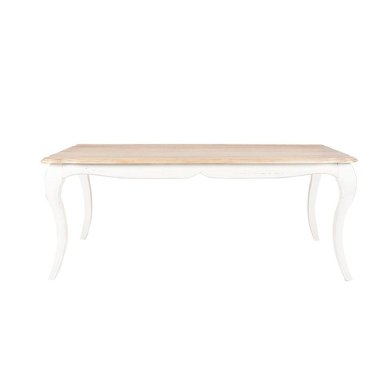 MESA COMEDOR VITTORIA RECTANGULAR BLANCA + 8 SILLAS VERDE AGUA - 2