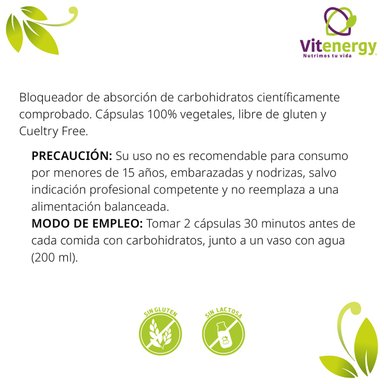 SUPLEMENTO ALIMENTICIO VITENERGY PACKCREATINA MONIHIDRATADA + LIPO SLIM BLOQUEADOR CARBOHIDRATOS - 3