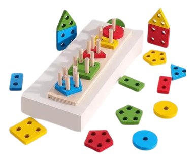 JUGUETE MADERA NIÑOS ENCAJE DIDÁCTICO APILABLE MONTESSORI - 3