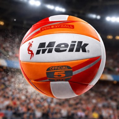 BALON DE VOLEIBOL MEIK OFICIAL N°5 SOFT PELOTA 3 LINEAS - 4
