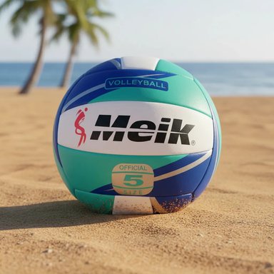 BALON DE VOLEIBOL MEIK OFICIAL N°5 SOFT PELOTA 3 LINEAS - 4