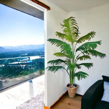 PLANTA ARTIFICIAL DECORATIVA ARBOL GRANDE PALMERA 180CM 15H - 9