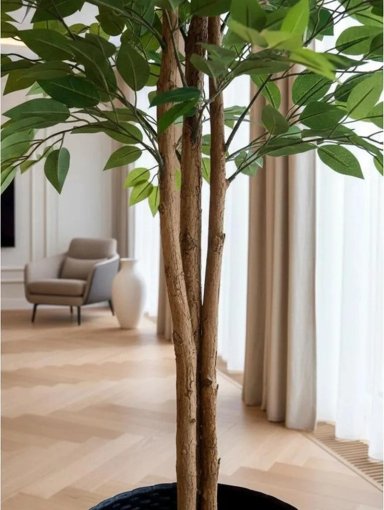 PLANTA ARTIFICIAL DECORATIVA ARBOL GRANDE FICUS 160CM 1008H - 4