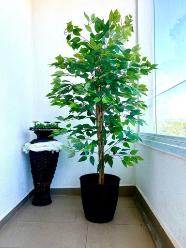 PLANTA ARTIFICIAL DECORATIVA ARBOL GRANDE FICUS 160CM 1008H - 7