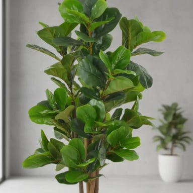 PLANTA ARTIFICIAL DECORATIVA ARBOL GRANDE FICUS LYRATA 150C - 3