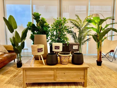 PLANTA ARTIFICIAL DECORATIVA ARBOL GRANDE FICUS LYRATA 150C - 9