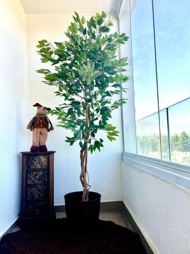 PLANTA ARTIFICIAL DECORATIVA ARBOL GRANDE FICUS 180CM 1260H - 8