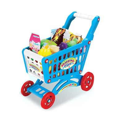 CARRITO DE COMPRA SUPERMERCADO PARA NIÑOS 56 PIEZAS COLORES - 7