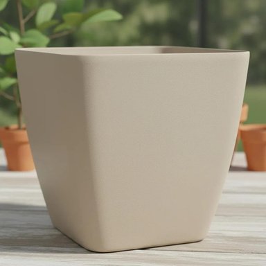 MACETERO NORDICO BEIGE L 40 CM 40 X 40 X 40 - 1