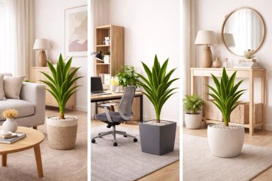 DRACAENA ARTIFICIAL GRANDE 160 CM PLANTA DECORATIVA INTERIOR - 5