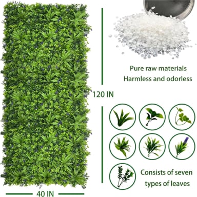 JARDIN MURO VERTICAL ARTIFICIAL F PALMETA PLANTAS 60X40 CM - 7