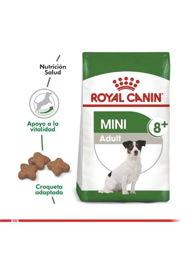 ALIMENTO ROYAL CANIN MINI ADULTO 8+ SACO 1 KILO - 4