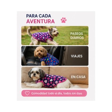 CAPA POLAR PERRO M 35 CM ABRIGO INVIERNO SHIH TZU - 3