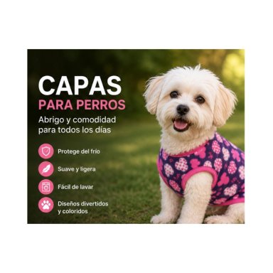 CAPA POLAR PERRO M 35 CM ABRIGO INVIERNO SHIH TZU - 6