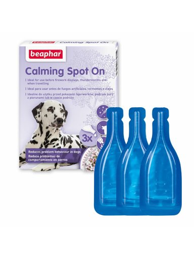 CALMING SPOT ON PERRO BEAPHAR 3 PIPETAS | RELAJANTE NATURAL - 2