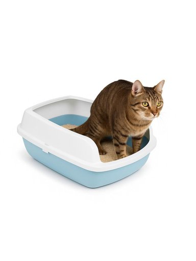 ARENERO SANITARIO GATO L 50,5X37,5X19,5 CM CAFE TAMAÑO L - 4