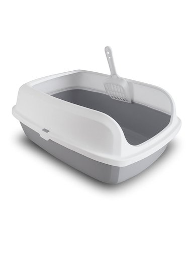 ARENERO SANITARIO GATO M 45X33,5X18,5 CM GRIS TAMAÑO M - 2