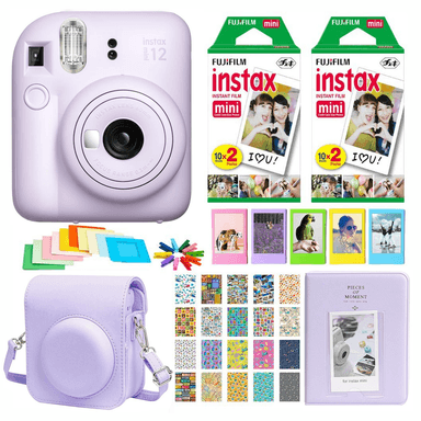 SET CÁMARA INSTANTÁNEA FUJIFILM INSTAX MINI 12 +40 FOTOS, ESTUCHE, ÁLBUM Y MUCHO MÁS! - 1