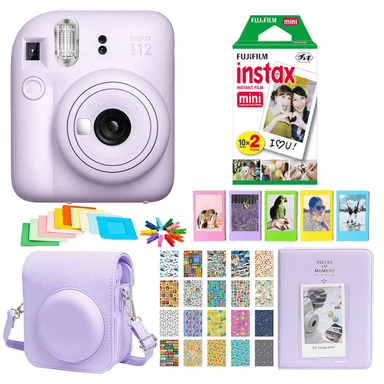 SET CÁMARA INSTANTÁNEA FUJIFILM INSTAX MINI 12 + 20 FOTOS, ESTUCHE, ÁLBUM Y MUCHO MÁS! - 1