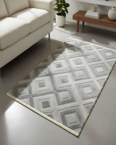 ALFOMBRA JACQUARD ANTIDESLIZANTE CON RELIEVE 180X200 CM - 1
