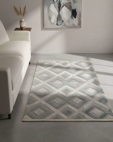 ALFOMBRA JACQUARD ANTIDESLIZANTE CON RELIEVE 180X200 CM - 5