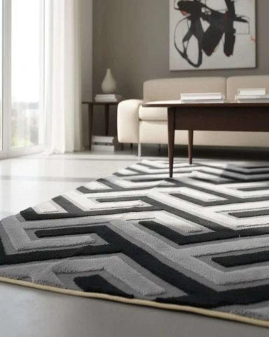 ALFOMBRA JACQUARD ANTIDESLIZANTE CON RELIEVE 150X200 CM - 2