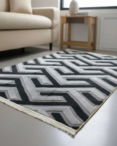 ALFOMBRA JACQUARD ANTIDESLIZANTE CON RELIEVE 150X200 CM - 3