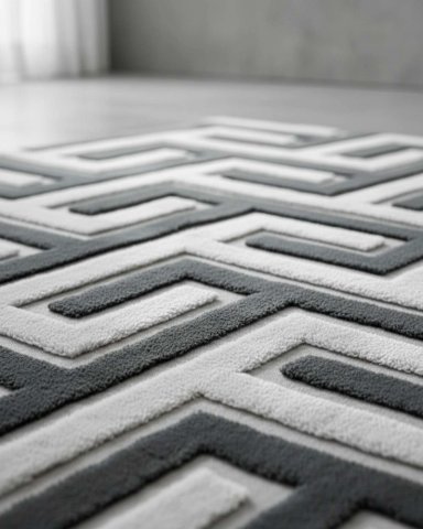 ALFOMBRA JACQUARD ANTIDESLIZANTE CON RELIEVE 150X200 CM - 4