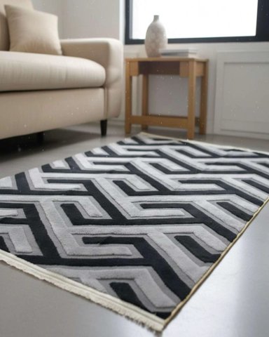 ALFOMBRA JACQUARD ANTIDESLIZANTE CON RELIEVE 150X200 CM - 6