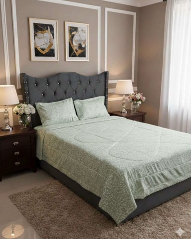 CUBRECAMA NORDICO KING + 2 FUNDAS DE ALMOHADA - 2