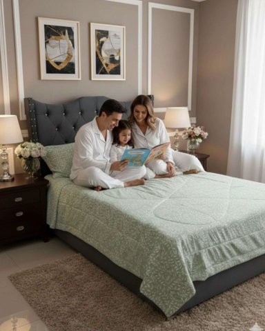 CUBRECAMA NORDICO KING + 2 FUNDAS DE ALMOHADA - 3