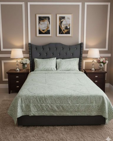 CUBRECAMA NORDICO KING + 2 FUNDAS DE ALMOHADA - 4