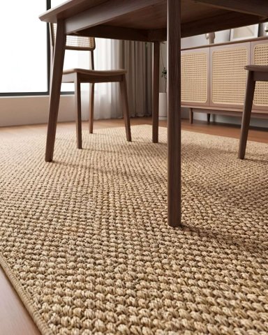 ALFOMBRA DE TEXTURA NATURAL NORDICA RECTANGULAR 160X200 - 3