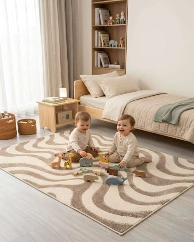 ALFOMBRA DE INTERIOR ESTILO NORDICO MINIMALISTA - 1