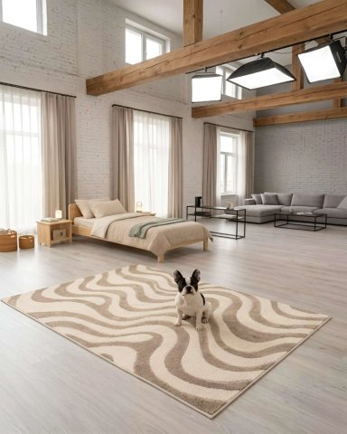 ALFOMBRA DE INTERIOR ESTILO NORDICO MINIMALISTA - 2