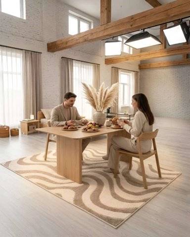 ALFOMBRA DE INTERIOR ESTILO NORDICO MINIMALISTA - 3