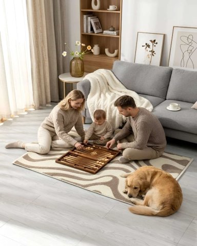 ALFOMBRA DE INTERIOR ESTILO NORDICO MINIMALISTA - 7