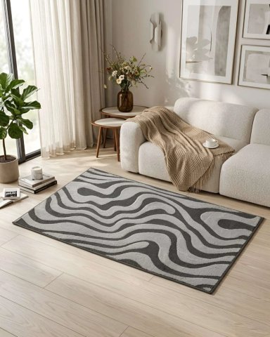ALFOMBRA DE INTERIOR ESTILO NORDICO MINIMALISTA - 4